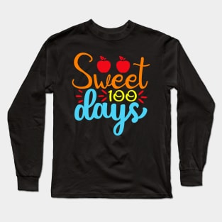 100 Sweet Days Of School Long Sleeve T-Shirt